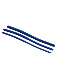 Набор из 3 синих силиконовых уретральных расширителей Invasion Silicone Urethral Sound Trainer Set - XR Brands - купить с доставкой во Владивостоке