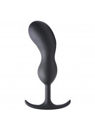 Черный массажер простаты с утяжелителями Premium Silicone Weighted Prostate Plug XL - 20,8 см. - XR Brands - во Владивостоке купить с доставкой