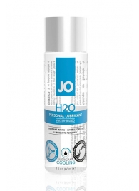 Охлаждающий лубрикант на водной основе JO Personal Lubricant H2O COOLING - 60 мл. - System JO - купить с доставкой во Владивостоке