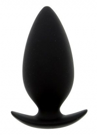 Чёрная анальная пробка BOOTYFUL ANAL PLUG MEDIUM BLACK - 9,8 см. - Dream Toys