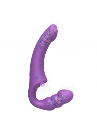 Фиолетовый безремневой страпон Straples Strap-On Dildo - Erokay - купить с доставкой во Владивостоке