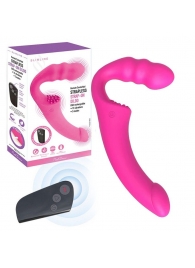 Розовый безремневой страпон Straples Strap-On Dildo - Erokay - купить с доставкой во Владивостоке