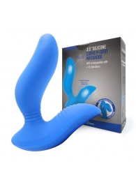 Синий вибромассажер простаты 3,5’’ Curve P-spot Massager - 12 см. - Erokay - во Владивостоке купить с доставкой