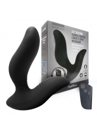 Черный вибромассажер простаты 3,5’’ Remote Control Curve P-spot Massager - 12 см. - Erokay - во Владивостоке купить с доставкой