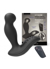 Черный вибромассажер простаты 3,5’’ Remote Control P-spot Massager - 12,5 см. - Erokay - во Владивостоке купить с доставкой