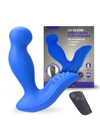 Синий вибромассажер простаты 3,5’’ Remote Control P-spot Massager - 12,5 см. - Erokay - во Владивостоке купить с доставкой