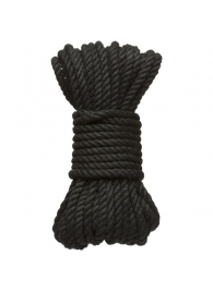 Черная верёвка для связывания и фиксации Bind Tie - 9,14 м. - Doc Johnson - купить с доставкой во Владивостоке