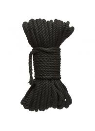 Черная верёвка для связывания и фиксации Bind Tie - 15,24 м. - Doc Johnson - купить с доставкой во Владивостоке