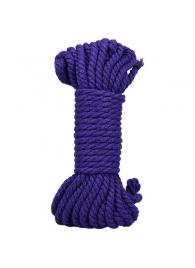 Фиолетовая верёвка для связывания и фиксации Bind Tie - 9,14 м. - Doc Johnson - купить с доставкой во Владивостоке