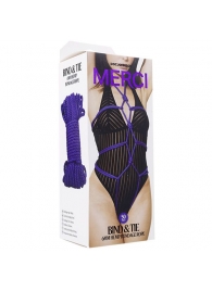 Фиолетовая верёвка для связывания и фиксации Bind Tie - 15,24 м. - Doc Johnson - купить с доставкой во Владивостоке