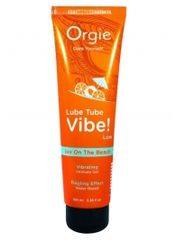 Гель с эффектом вибрации Lube Tube Vibe Low Sex On The Beach - 100 мл. - ORGIE - купить с доставкой во Владивостоке