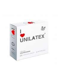 Ультратонкие презервативы Unilatex Ultra Thin - 3 шт. - Unilatex - купить с доставкой во Владивостоке