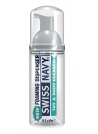 Очищающая пенка для игрушек и тела Toy   Body Cleaner Foamer - 47 мл. - Swiss navy - купить с доставкой во Владивостоке
