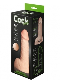 Телесный фаллоудлинитель с мошонкой Cock Next - 17 см. - LOVETOY (А-Полимер) - во Владивостоке купить с доставкой