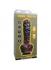 Черно-красная мини-машина на присоске Tendril Thruster - 21,6 см. - Doc Johnson - купить с доставкой во Владивостоке