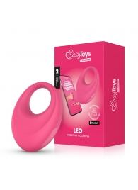Розовое интерактивное эрекционное виброкольцо Leo - Easy toys - во Владивостоке купить с доставкой