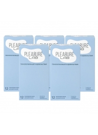 Набор из 5 упаковок ультратонких презервативов Pleasure Lab (по 12 шт.) - Pleasure Lab - купить с доставкой во Владивостоке