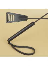 Черный кожаный стек «Сириус» - 60 см. - Sitabella - купить с доставкой во Владивостоке