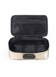 Золотистая сумочка для хранения игрушек Discreet Box - Dorcel - купить с доставкой во Владивостоке