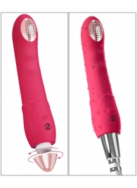 Малиновая насадка на душ с вибрацией Showers to orgasm - 20,1 см. - Orion - купить с доставкой во Владивостоке