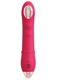 Малиновая насадка на душ с вибрацией Showers to orgasm - 20,1 см. - Orion - купить с доставкой во Владивостоке