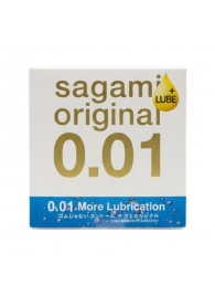 Увлажнённый презерватив Sagami Original 0.01 Extra Lub - 1 шт. - Sagami - купить с доставкой во Владивостоке