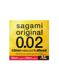 Презерватив увеличенного размера Sagami Original 0.02 XL-size - 1 шт. - Sagami - купить с доставкой во Владивостоке