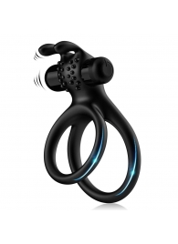 Черное эрекционное виброкольцо с подхватом мошонки Stay Hard - Boys of Toys - во Владивостоке купить с доставкой