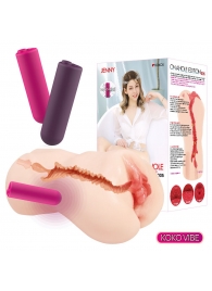 Мастурбатор-вагина с вибрацией Jenny Onahole edition 005 - KOKOS - во Владивостоке купить с доставкой