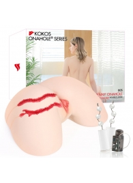 Мастурбатор-полуторс с двойным слоем материала и вибрацией Jenny Onahole Real Hips - KOKOS - во Владивостоке купить с доставкой