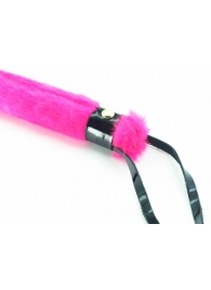 Нежная плеть с розовым мехом BDSM Light - 43 см. - БДСМ Арсенал - купить с доставкой во Владивостоке