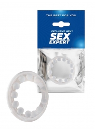 Эрекционное кольцо со стимулирующими шариками на поверхности - Sex Expert - во Владивостоке купить с доставкой