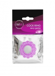 Лиловое эрекционное кольцо с 2 рядами стимулирующих шариков - Erowoman-Eroman - во Владивостоке купить с доставкой