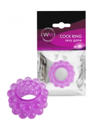 Лиловое эрекционное кольцо с 2 рядами стимулирующих шариков - Erowoman-Eroman - во Владивостоке купить с доставкой