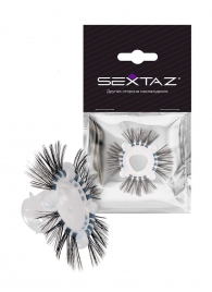 Эластичное эрекционное кольцо с черными «ресничками» - Sextaz - во Владивостоке купить с доставкой