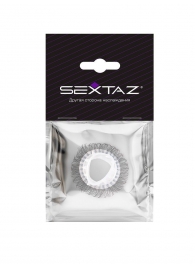 Эластичное эрекционное кольцо с длинными черными «ресничками» - Sextaz - во Владивостоке купить с доставкой