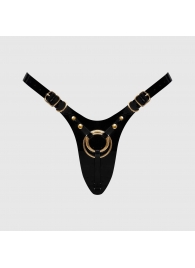 Черный пояс для фиксации насадок Strap-On-Me Leatherette Harness Fabulous - Strap-on-me - купить с доставкой во Владивостоке