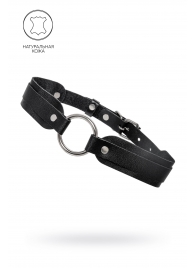 Черный кожаный чокер-ошейник со скруглёнными углами - Pecado - купить с доставкой во Владивостоке