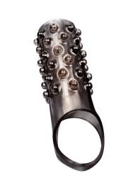 Дымчатая насадка на пенис с выпуклостями - 12 см. - Sex Expert - во Владивостоке купить с доставкой