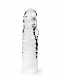 Прозрачная закрытая насадка на член - 15 см. - Sex Expert - во Владивостоке купить с доставкой