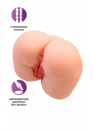 Реалистичный мастурбатор-попка с 2 любовными входами - No Name - во Владивостоке купить с доставкой