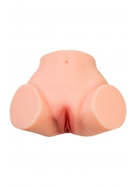 Телесный реалистичный мастурбатор-полуторс с 2 любовными входами - No Name - во Владивостоке купить с доставкой