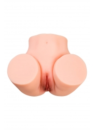 Телесный мастурбатор в форме попки с 2 любовными входами - No Name - во Владивостоке купить с доставкой