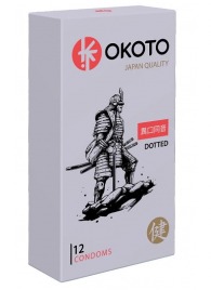 Точечные презервативы OKOTO Dotted - 12 шт. - Sitabella - купить с доставкой во Владивостоке