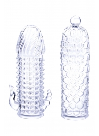 Набор из 2 прозрачных насадок на член Seductive Tickler Sleeves Set - NMC - во Владивостоке купить с доставкой