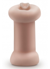 Телесный люминесцентный двусторонний мастурбатор Tasha - Blush Novelties - во Владивостоке купить с доставкой