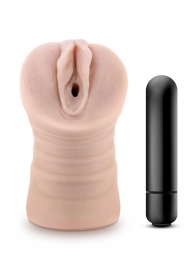 Телесный мастурбатор-вагина Ayumi с вибрацией - Blush Novelties - во Владивостоке купить с доставкой