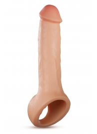 Телесная насадка-удлинитель Thrive 8.75 Inch Realistic Penis Extender Sleeve - 22,2 см. - Blush Novelties - во Владивостоке купить с доставкой