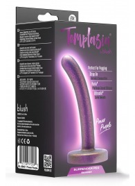 Фиолетовая насадка с гладкой поверхностью Surrender 4.75 Inch Beginner Pegging Dildo - 12 см. - Blush Novelties - купить с доставкой во Владивостоке