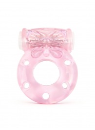 Розовое эрекционное виброкольцо с бабочкой - 1137 - во Владивостоке купить с доставкой